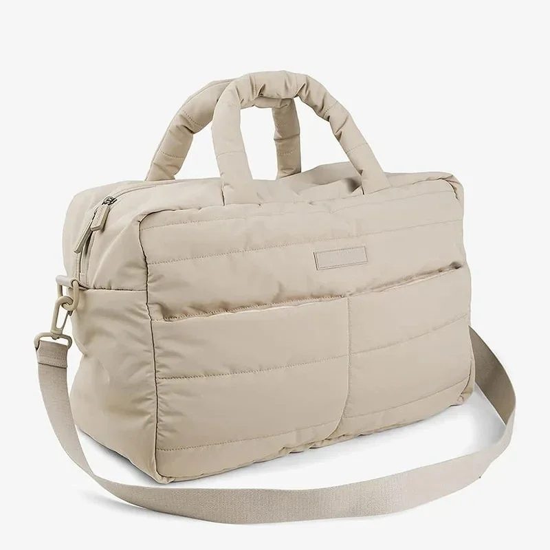 

Portable Puff Quilted Changing Bag Mommy Baby Diaper Stroller Organizer Mom Shoulder Tote Bag
