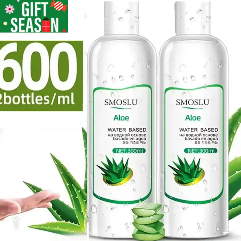 SLU-Lubrificante Sexual Lubrificante de Aloe, Lubrificantes Anais, Lubrificante à Base de Água, Produtos Sexuais para Adultos, 18 +, Loja de Sexos, 300 ml, 600ml