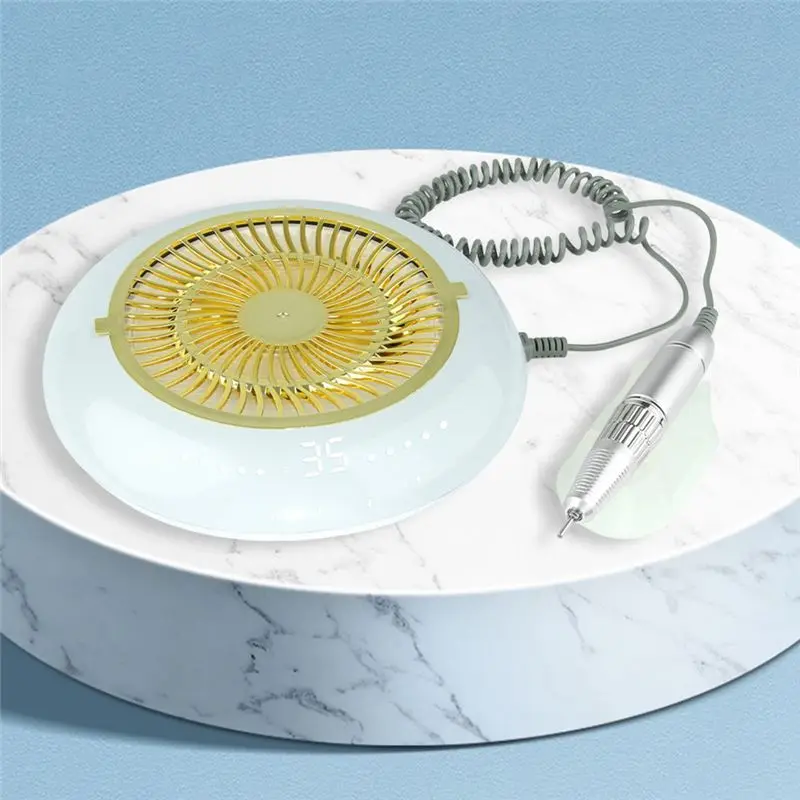 A65Z Reusable Filter Vacuum Cleaner 35000 RPM Nail Drill Machine Strong Dust Collector Manicure Drill US Plug