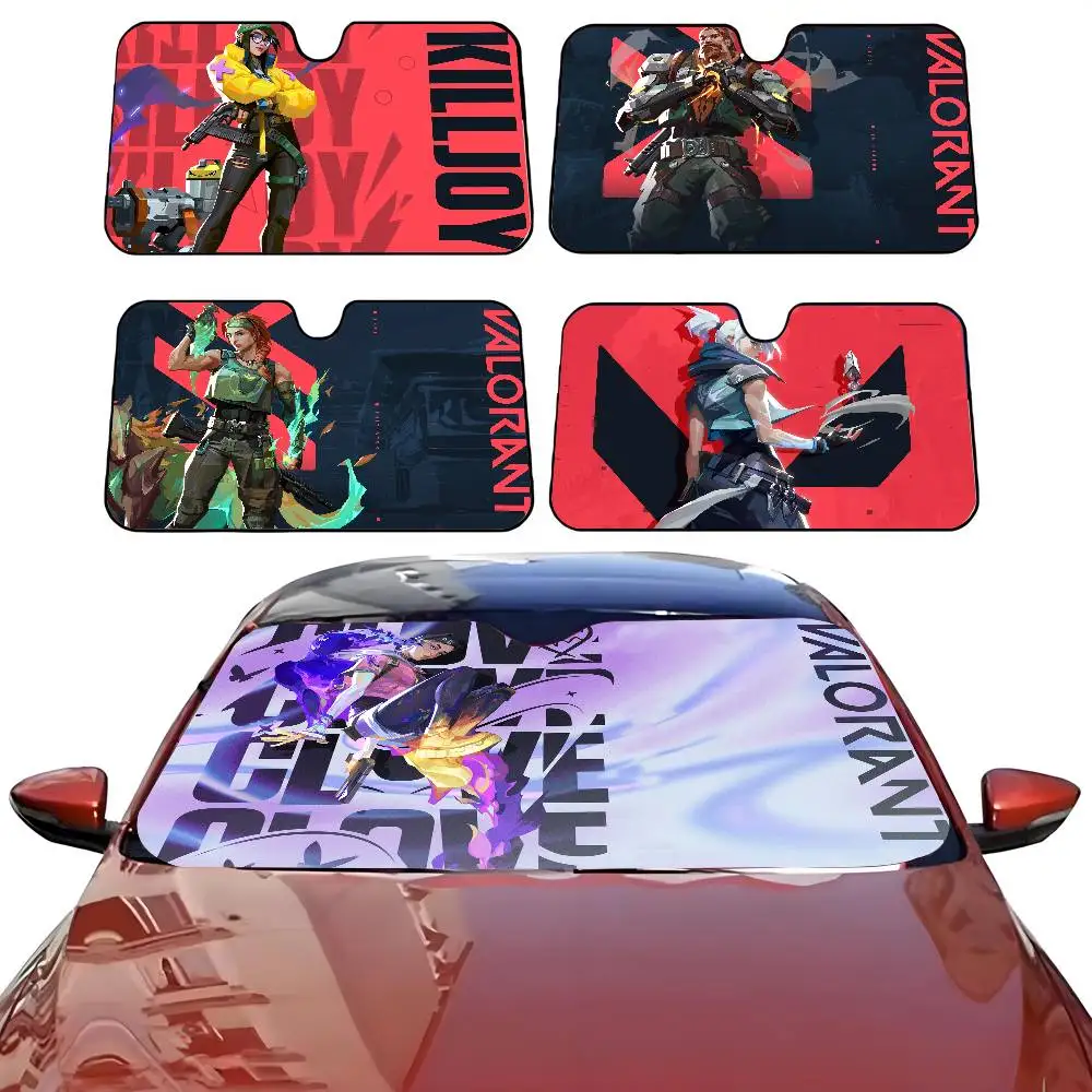 

Game V-ValorantS characters Car SunShade Parasol Car Windshield Sun Shade UV Protection and Interior Cooler