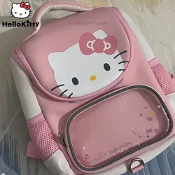 Sanrio Hello Kitty Student Cute Cartoon School Backpack Zipper Small School Bags for Girls Book Bags for Kids