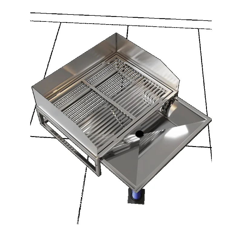 S/M/L Size Dog Potty Stainless Steel Drain Tray Leakage Board Flushable Sewer Connected Pet Toilet