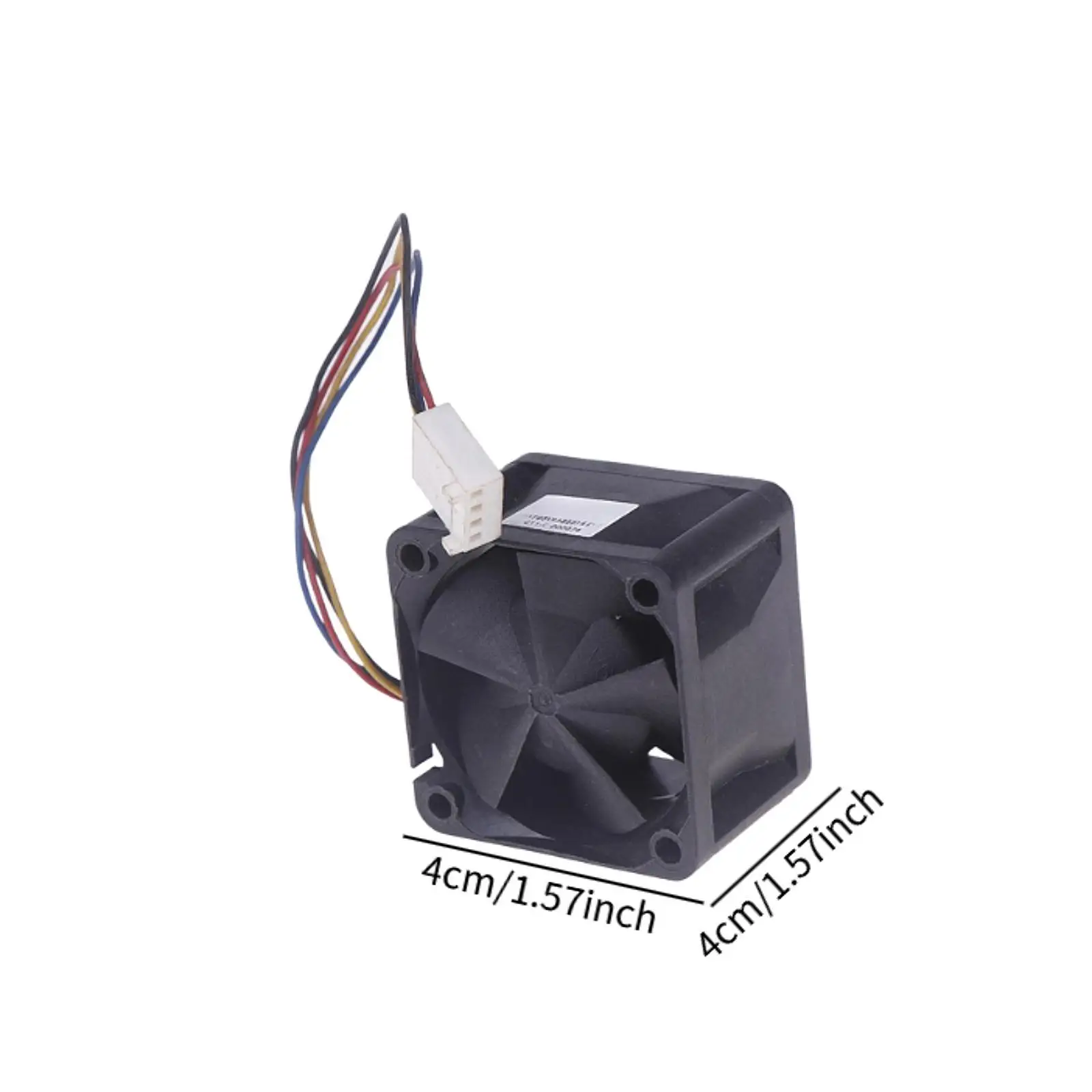 40mm Cooling Fan,High Speed Sturdy Easy to Install Lightweight 4 Pin Compact Powerful Double Ball Bearing