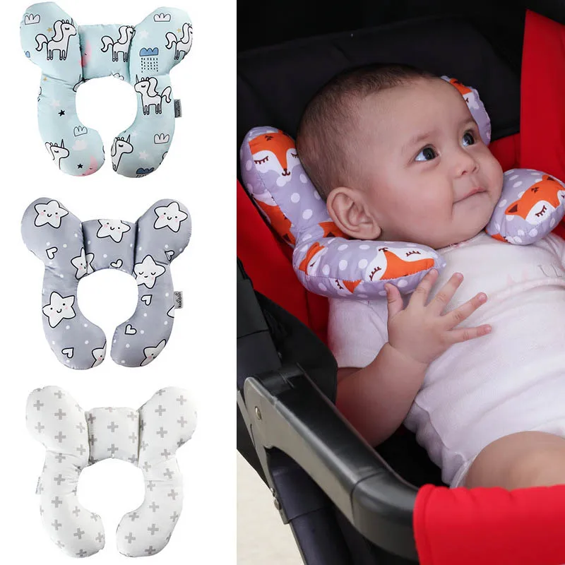 new cartoon stroller pillow baby travel U-shaped pillow newborn stereotyped pillow stroller accessories