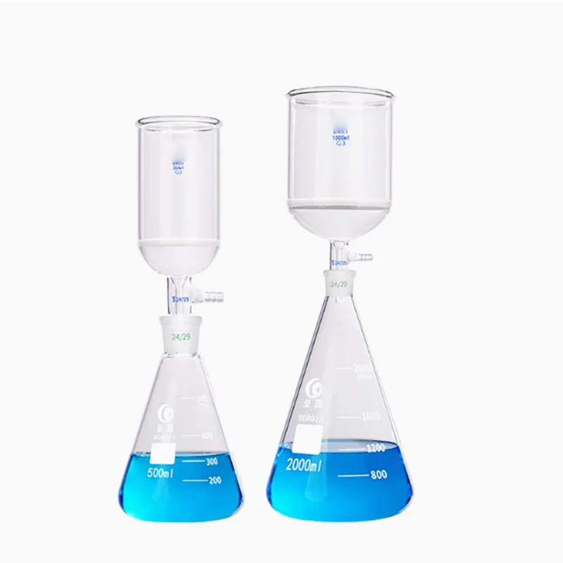 Glass Combined Sand Core Suction Filter Device Suction Filter Funnel Set 30/60/100/250/500/1000/2000ml