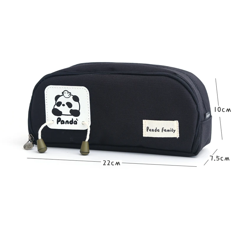 Cute Panda Family Pencil Bag astuccio multistrato con cerniera di grande capacità astuccio per penne per studenti Storge per forniture di