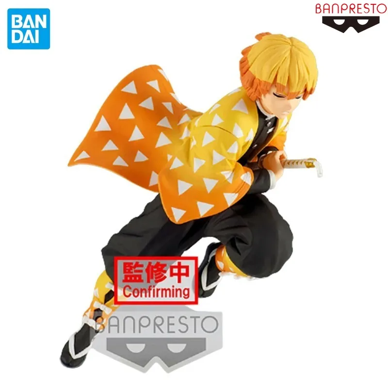 Original Genuine BANDAI Banpresto Demon Slayer Vibration Stars 13cm Agatsuma Zenitsu Anime Figure Toy Gift Model Collection