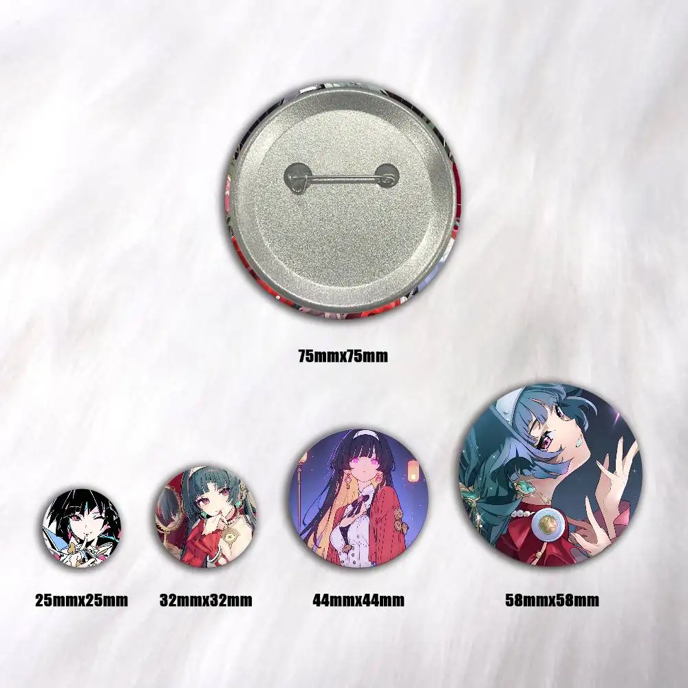 Anime Game Zenless Zone Zero Astra Yao Badge Tinplate DIY Backpack Clothing Accessories Jewelry Pins