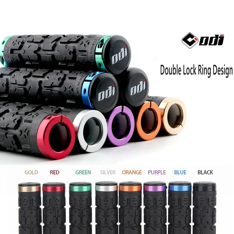 ODI Non-Slip Bike Grips BIcycle Handlebar Cuffs Double Lock-on MTB Handle bar Cover Soft Shock Absorption BMX DH Handle Grip
