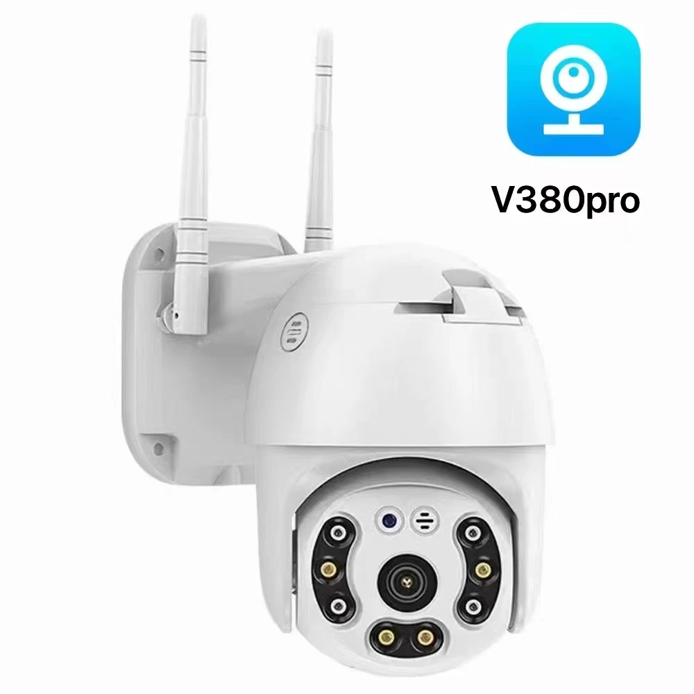 

2MP 1080P V380pr приложение уличная водонепроницаемая беспроводная PTZ IP купольная камера полноцветный AI обнаружение гуманоидов домашняя безопасность монитор видеонаблюдения