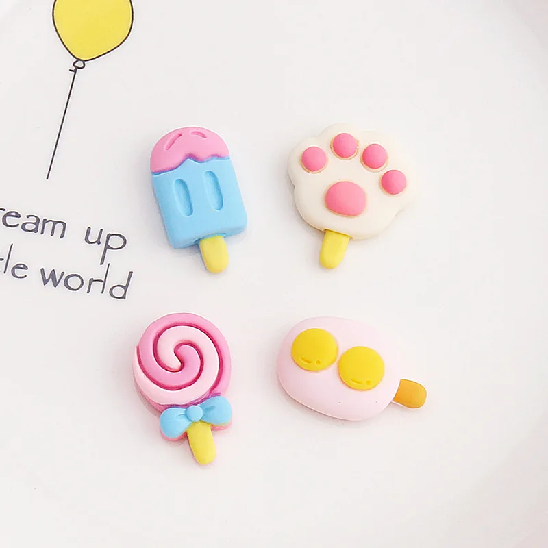 10Pcs Cartoon Icecream Lollipop Cookie Donut Resin Sewing Buttons For Baby Clothes Novelty Child Accessories Craft DIY Supplier