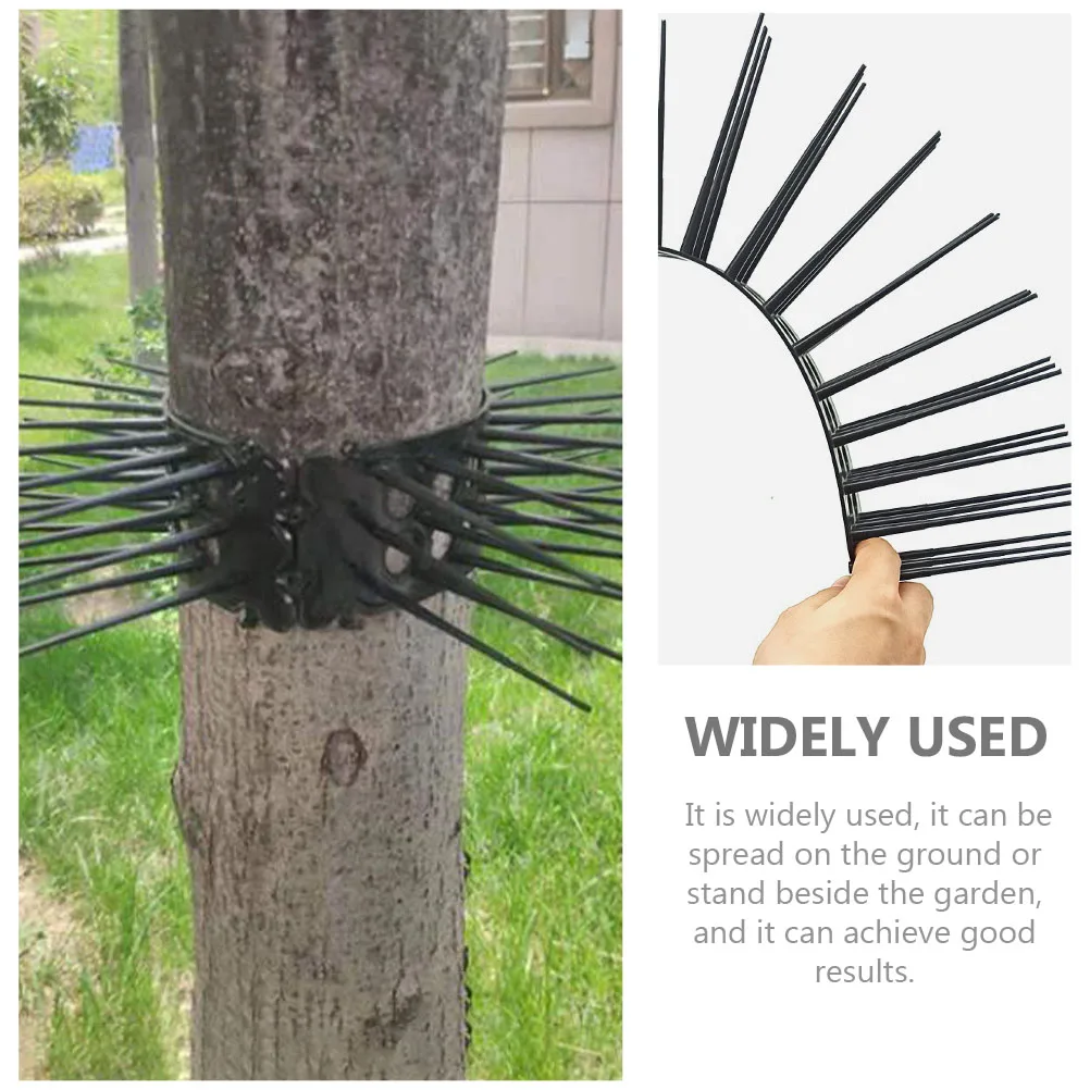 

2 pcs Anti-Cat Spike Mat Black Outdoor Garden Protection Mesh For Cats Birds Prickle Strip Deterrent Yard Decor Supplies