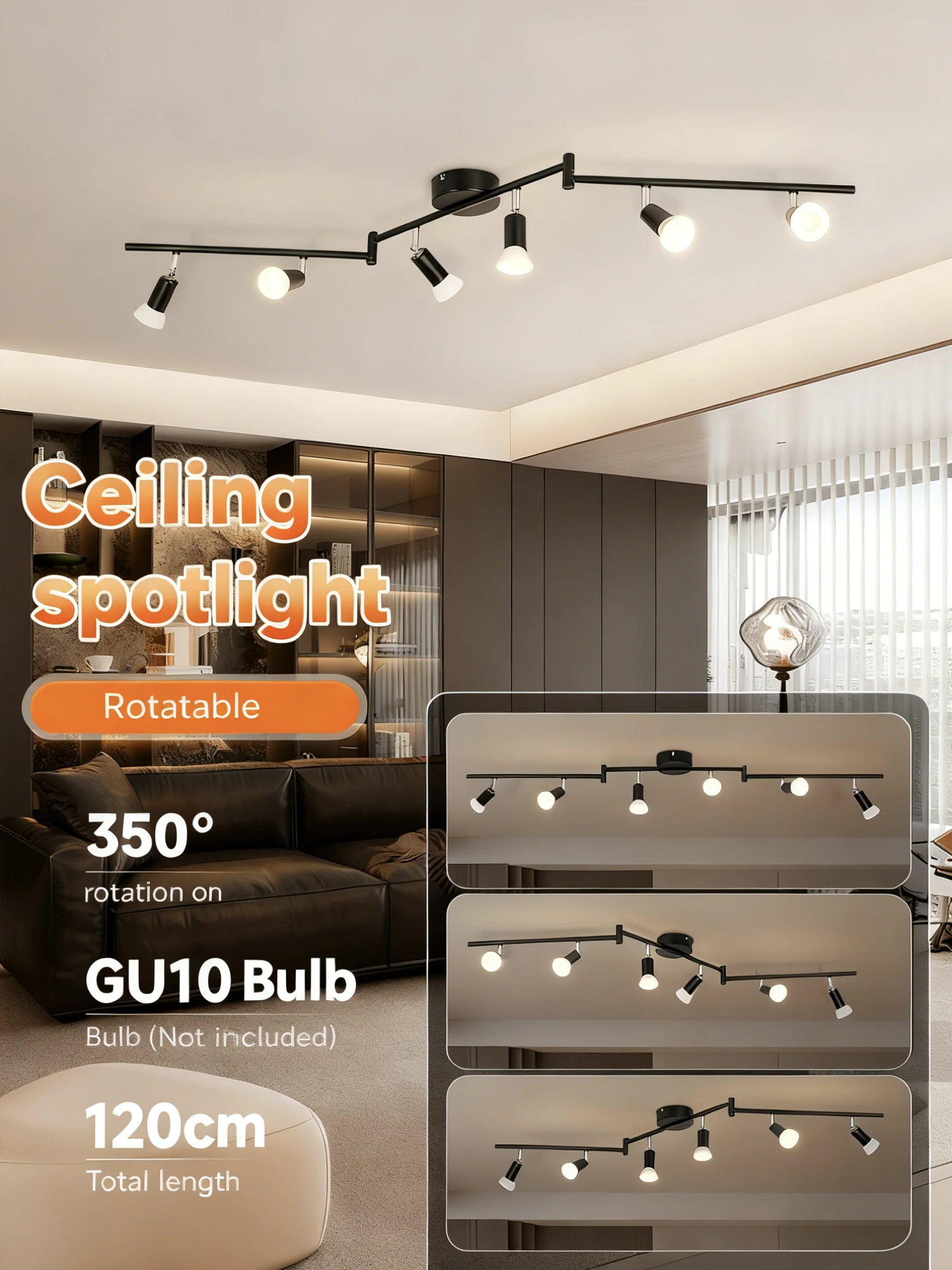 Modern ceiling light LED Ceiling Lamp GU10 Spotlight Wall lamp 110V 220V EU Plug Wall Light Sconces for Bedroom living room