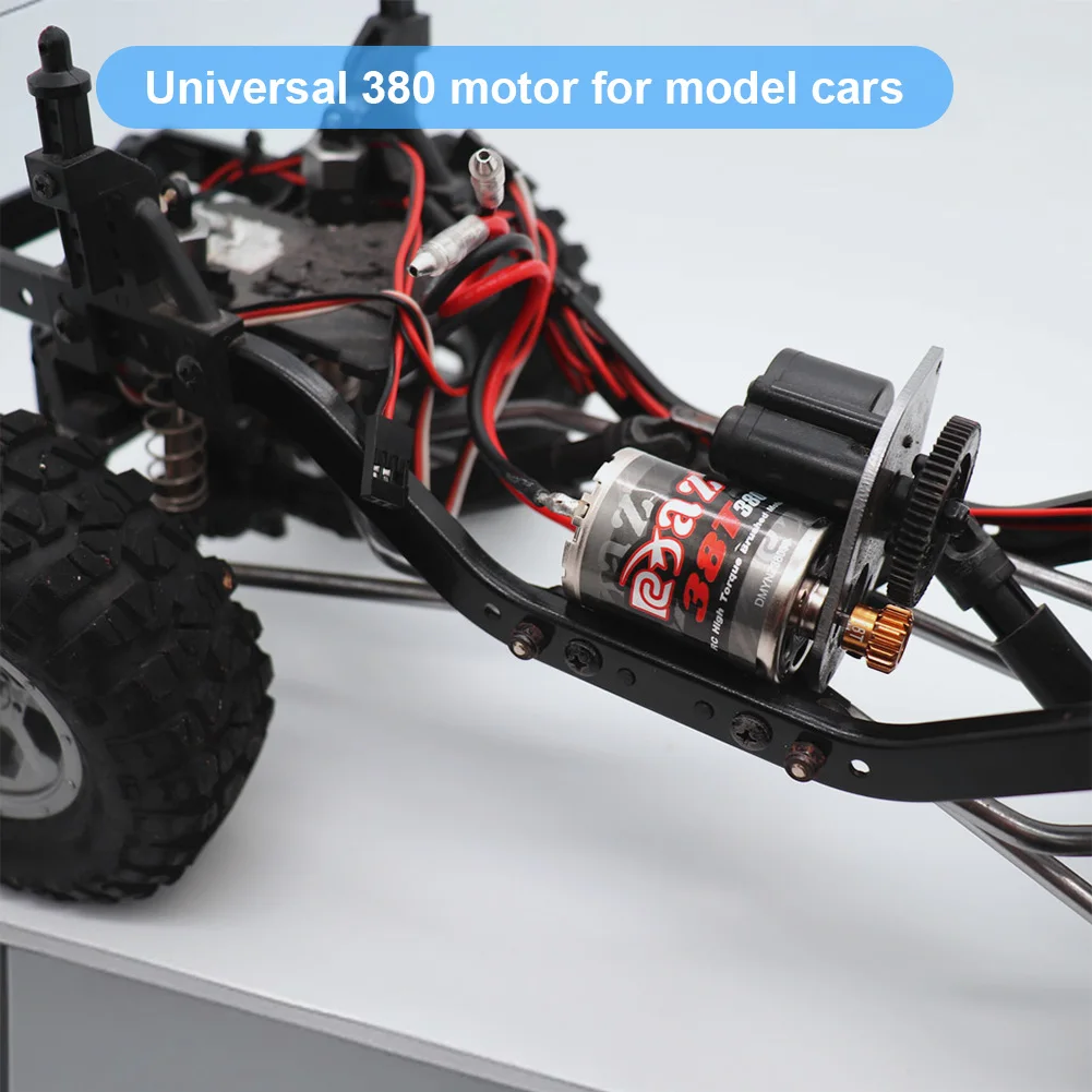 380 38T Brushed Motor RC Motor Brushed Electric Motor with JST Plug Small Motor for Traxxas 7075 Titan RC Car Model Universal