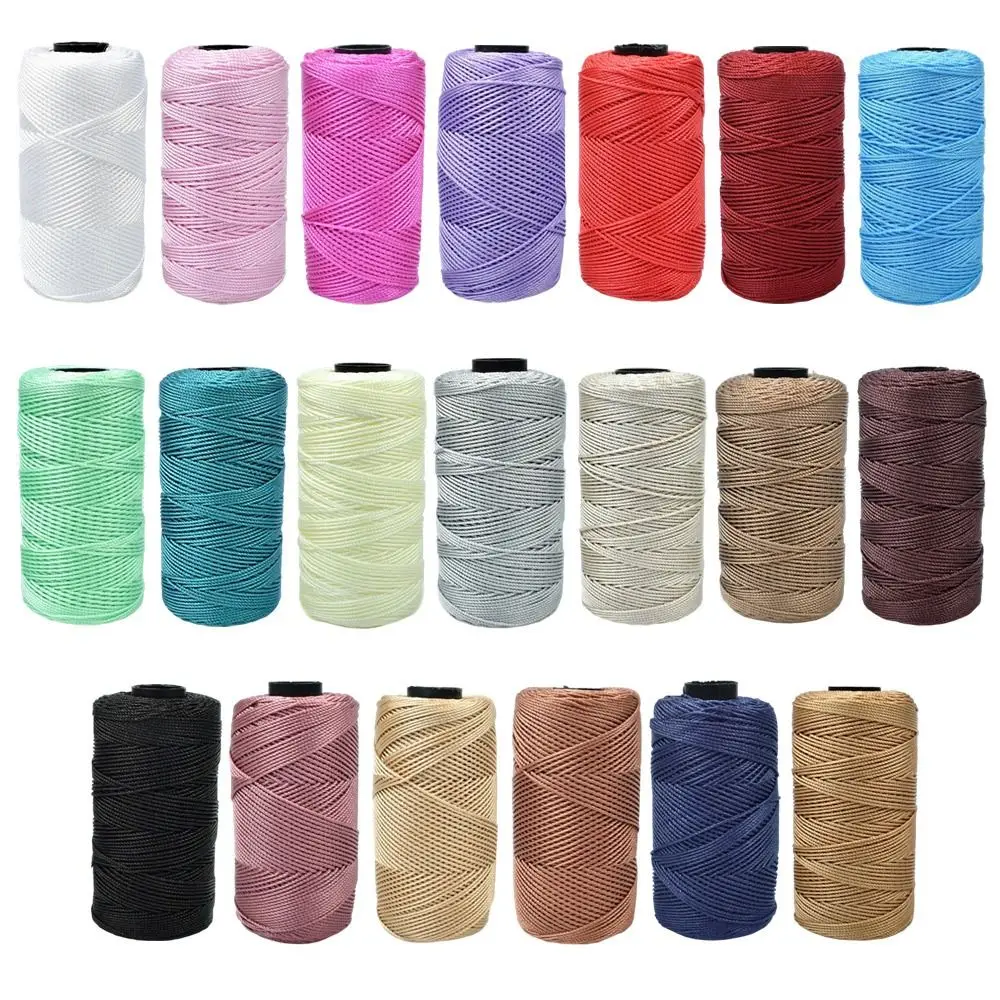 Image of Sommerliches, leichtes Eisbaumwoll-Seidengarn zum Häkeln für DIY-Bastelarbeiten, Taschen, Hüte, Schuhe, Polypropylen-Garn, Häkelgarn, Kordel, 1,5 mm, 200 m