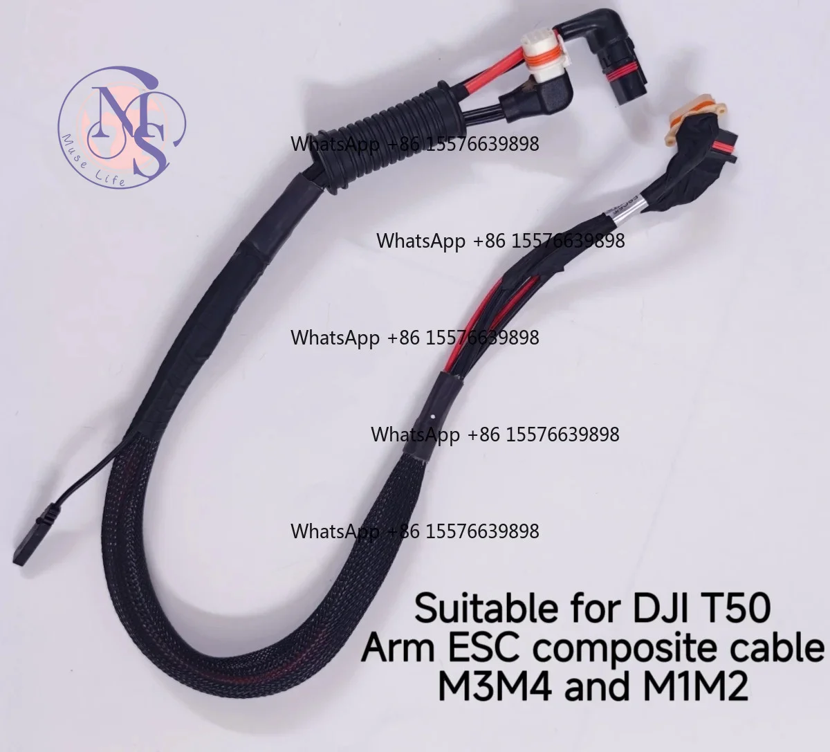 ZOCI-FOR-T50 M1 M2 M3 M4 Arm ESC Wiring Harness For Agricultural Sprayer Drone Auto Replacement Parts