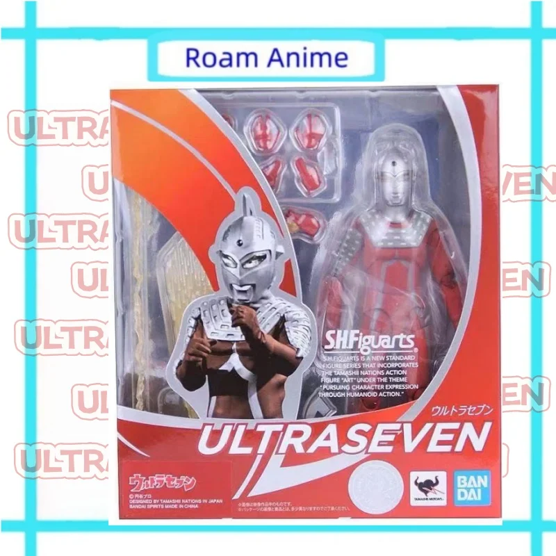Figurka anime Bandai S.H.F ULTRASEVEN, figurki akcji, zabawki, prezenty dla dzieci, kolekcjonerskie, od ręki, modele, ozdoby, oryginalne