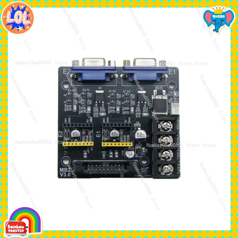 Independent Dual Extruder 3D Printer 32 Bit Silent Mainboard TMC2209 Driver Dual Color Printing