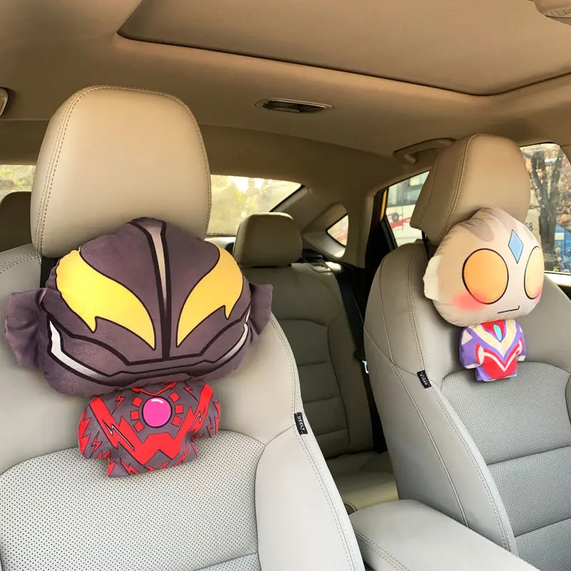 Ultraman Auto Hoofdkussen Nekkussen Autokussen Kinderkussen Auto Cartoon Ultraman Tiga Ultraman Nul Auto Decoratie Cadeau