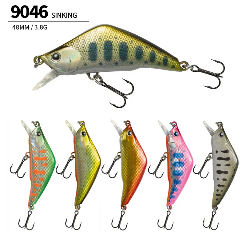 

1pcs Japanese Micro 48 Road Asian Fake Bait 3.8g Submerged Mino Stream Trout Mouth Bait