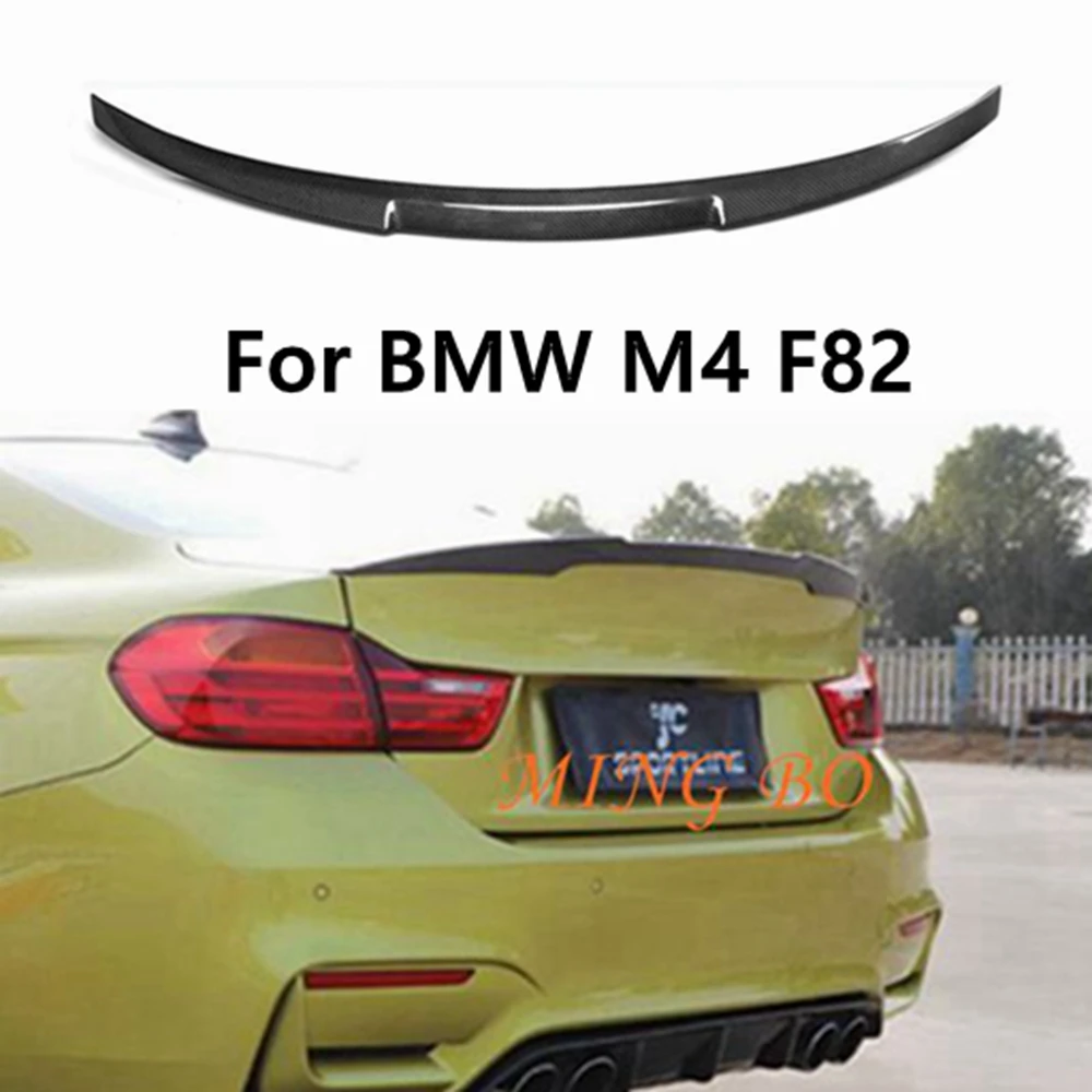 

For BMW M4 F82 MM4 Style Carbon fiber Rear Spoiler Trunk wing 2014-2020 FRP Forged carbon