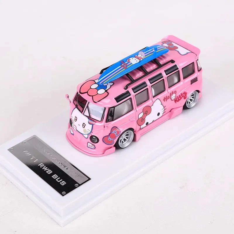 Druckguss Auto Modell 1/64 Maßstab Volkswagen vw t1 rwb Bus Auto Modell Simulation Legierung Volkswagen Bus Fahrzeug Sammlung Ornament