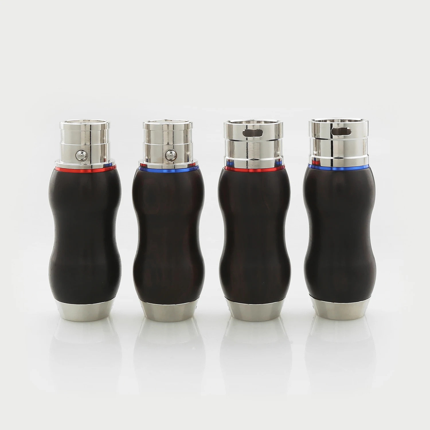 4pcs HiFi Ebony XLR Balanced Plug 3Pin Male Female XLR Connector 12mm Wire Hole Audiophile Audio Connector