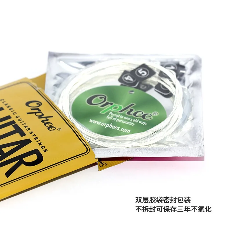 10 قطعة من ملحقات الجيتار، أوتار Orphee NX أوتار الجيتار الكلاسيكية 1-6 مجموعة أوتار من النايلون #4