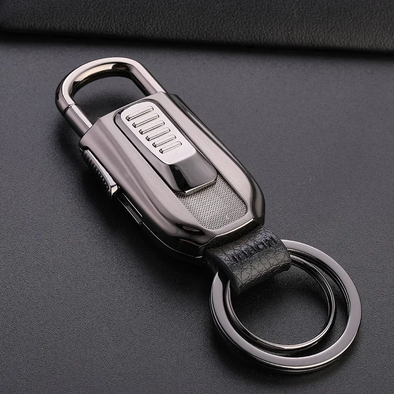 Tungsten Coil Rechargeable Lighter Multifunctional Creative Windproof Electric Cigarette Lighter Portable Car Keychain Pendant