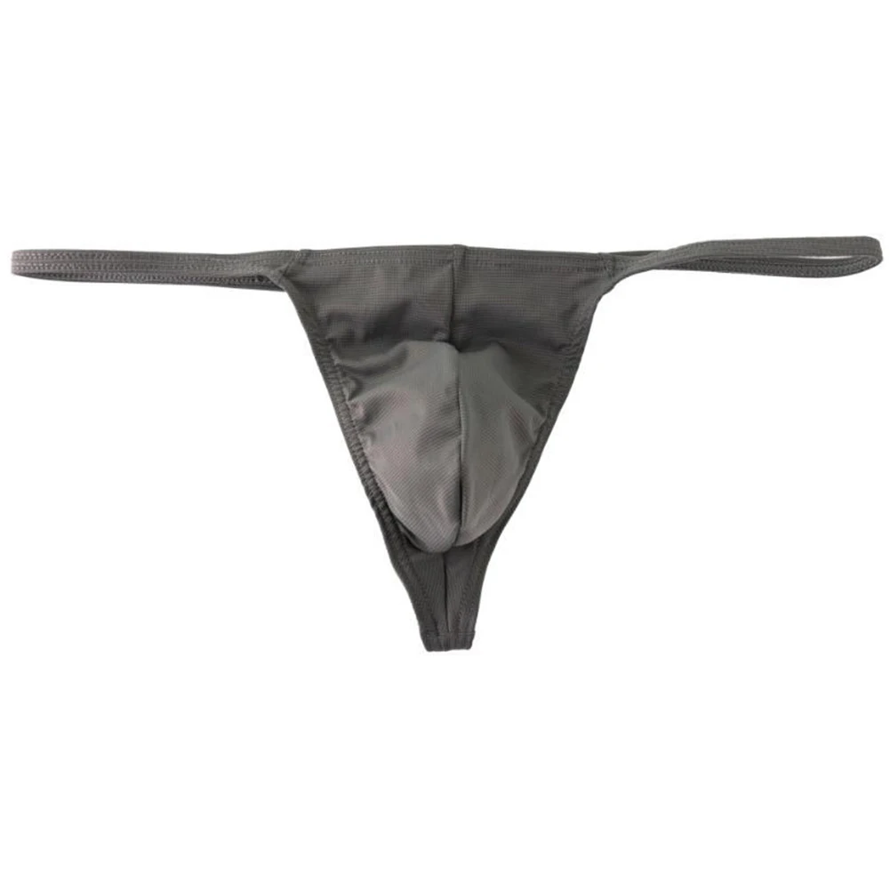 Mens Sexy Low Waist Gay Sissy Bulge Pouch T-back Briefs Breathable Underwear For Hot Man Sports Underpants Male Sexy Panties