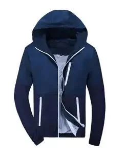 Men's Casual Hooded Jacket 2025 Spring Autumn High Quality Fashion Windbreaker Zipper Outwear Thin