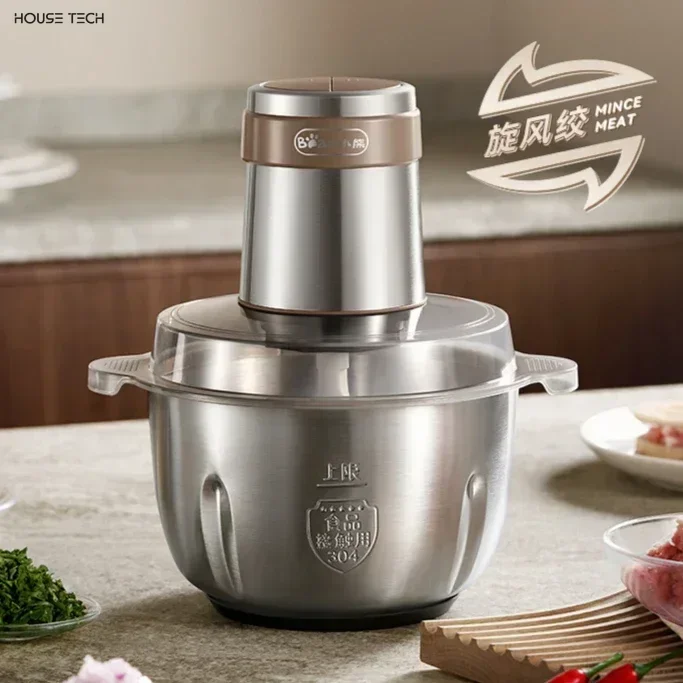 

new stainless steel electric Meat grinder household kitchen large capacity small mixer food processor multifunctional