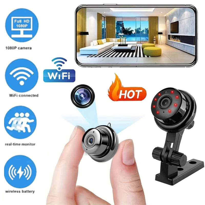 Wireless WiFi Camera HD Infrared Night Vision Camera Home Security Remote Monitoring Camera Intelligent Detection Outdoor New