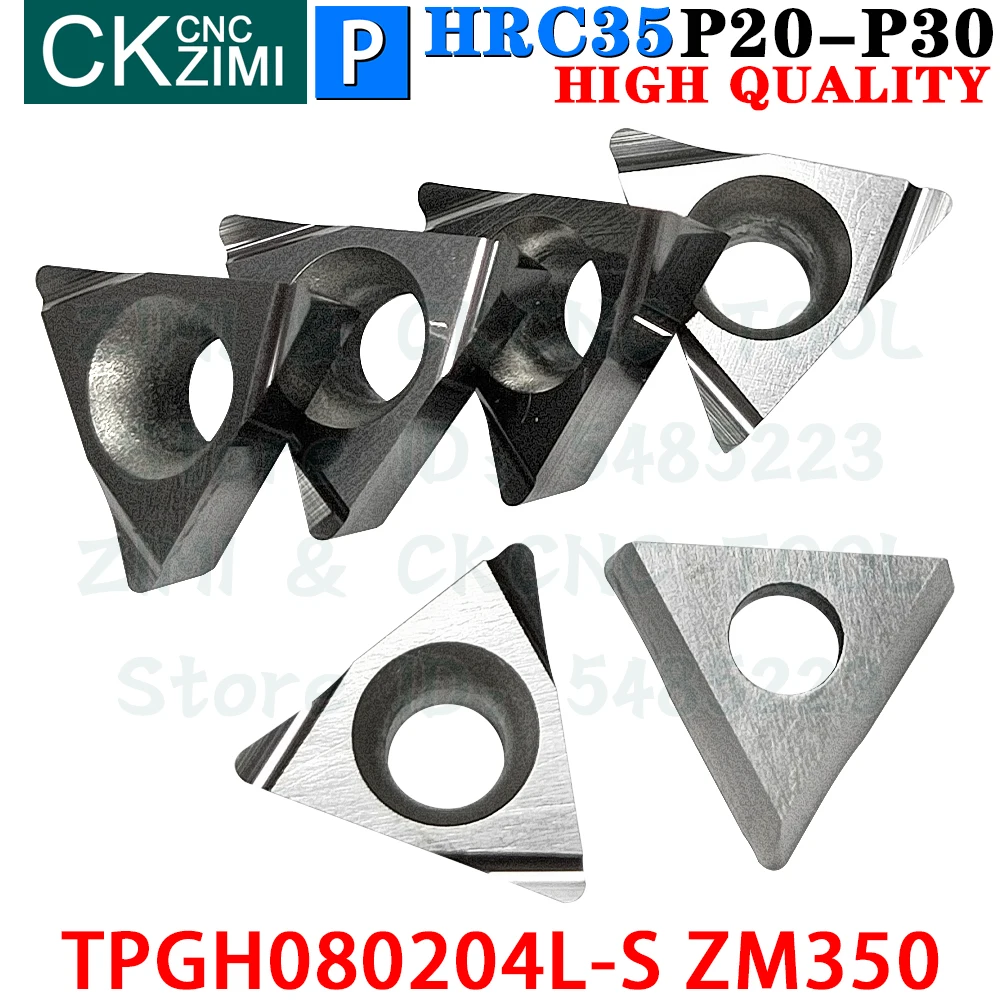 10 sztuk TPGH080204L-S ZM350 TPGH 080204L S ZM350 Wkładki cermetowe Narzędzia do płytek do wytaczania precyzyjnego Narzędzie do cięcia metalu CNC tokarka dla stali