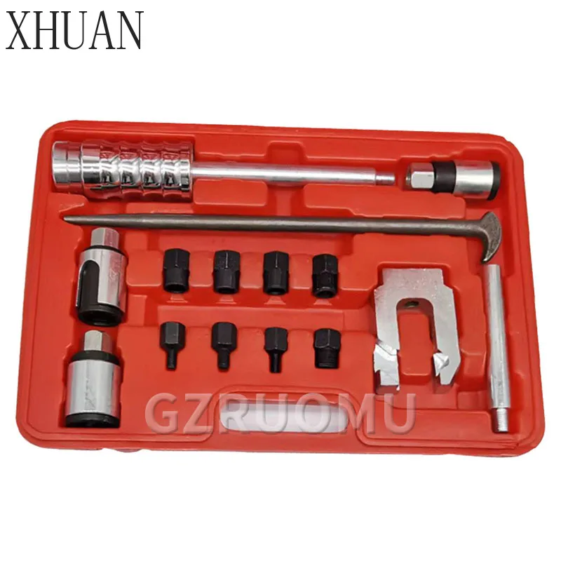 Common Rail Injector Dismantling Tool Built-In Spray Nozzle Puller For 110 & 120 Injector Slide Hammer Puller Crowbar Remove