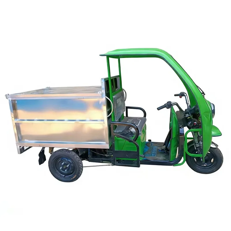 Custom 60V 1000W Motor Electric Three Wheel Garbage Collection Transportation Tricycle for Rubbish Sanitation Ev Motor Truck