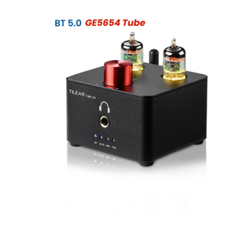 Tube-08 GE5654 Tube TPA6120 Decoder Headphone Amplifier ES9023 Bluetooth QCC3034 USB DAC AUX With Treble Bass Mid Adjust