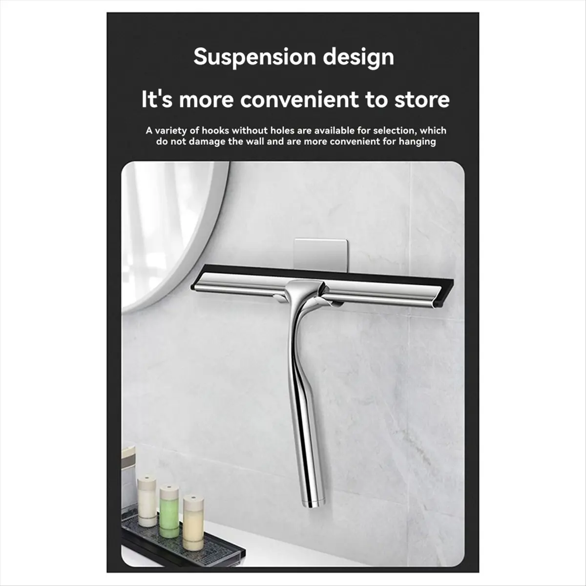 

Okay Скребок для душа, эффективный скребок с резиновыми лезвиями для окон, душевых дверей, лобового стекла автомобиля, зеркал, кухонных поверхностей