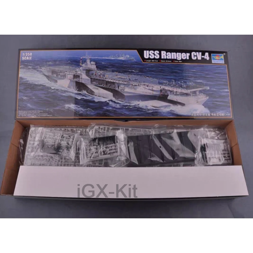 

Trumpeter 05629 1:350 Scale USS Ranger CV4 CV-4 1942 Aircraft Carrier Ship Assembly Plastic Model Building Kit