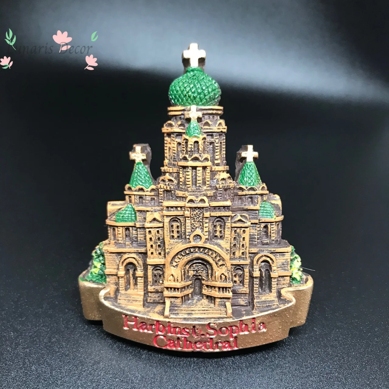 

2PCSCastle refrigerator sticker Harbin characteristic surface building travel commemorative souvenir souvenir hand letter