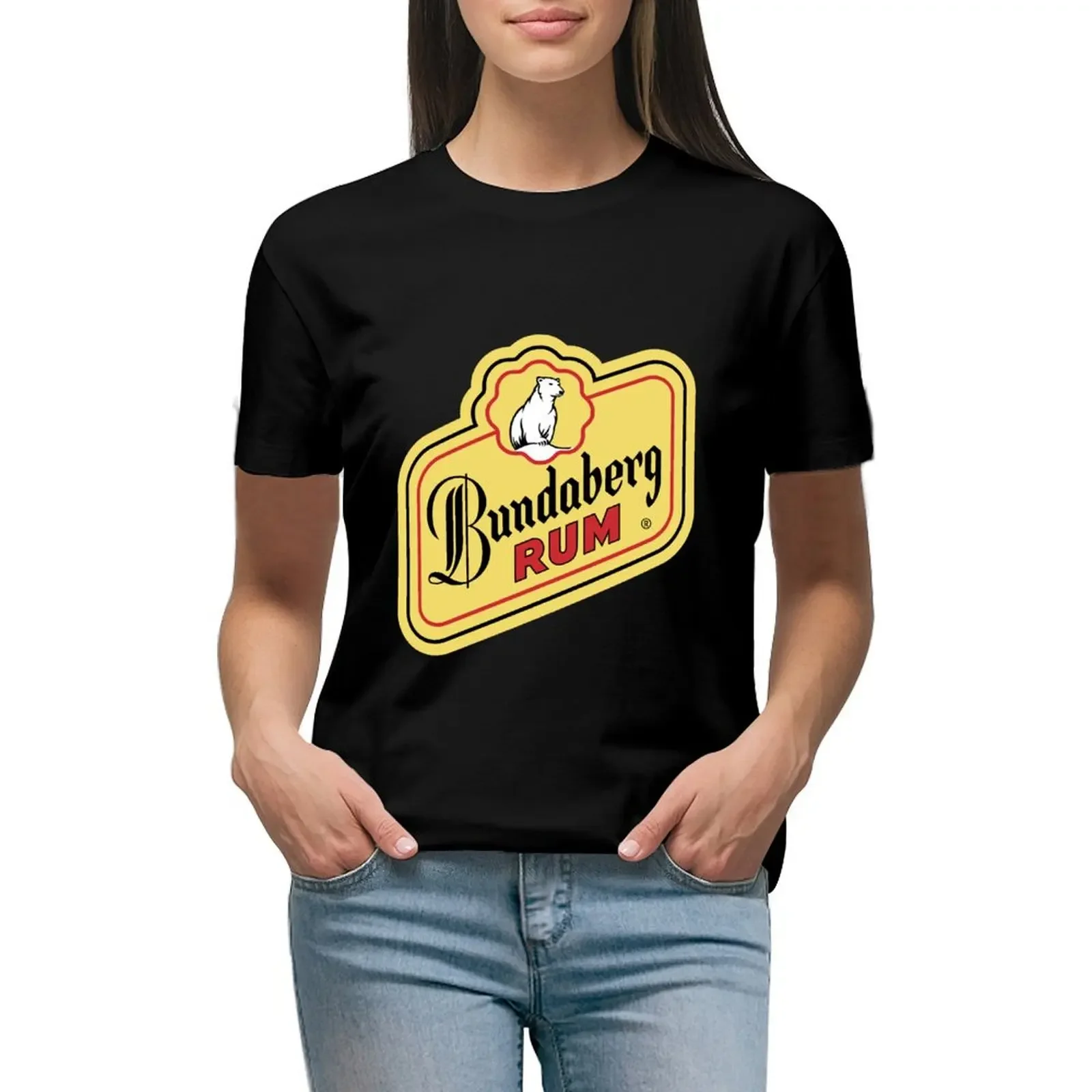 

Bundaberg Rum Logo T-Shirt animal print anime aesthetic clothes white t-shirts for Women