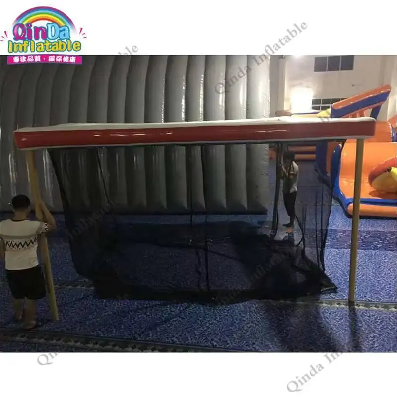 High Quality Inflatable Water Boat Pool With Net,0.9mm Pvc Inflatable Yacht Pool For Jellyfish Protection
