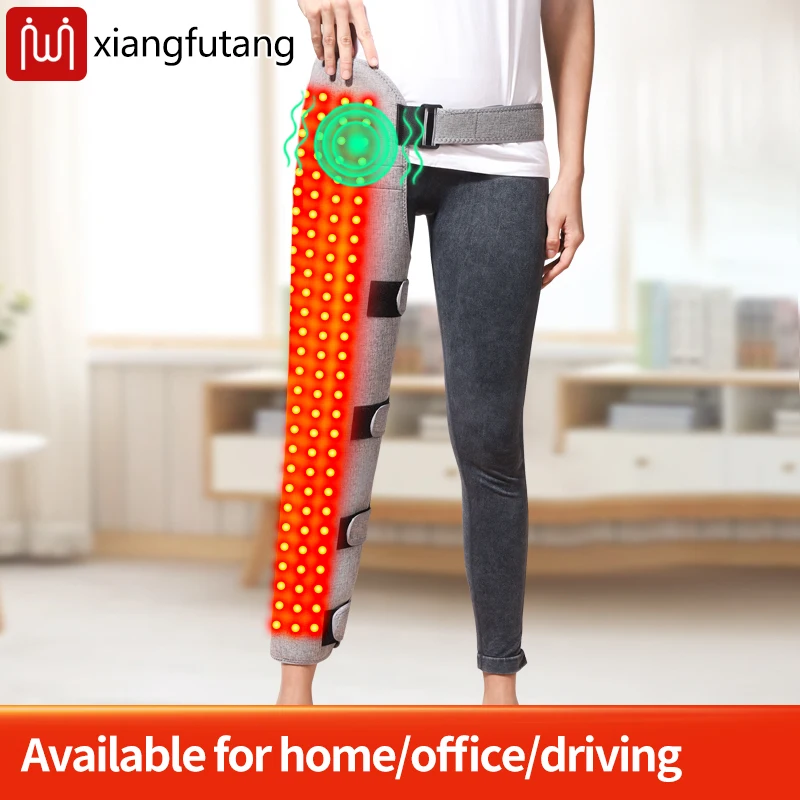 

Красный свет с подогревом, защита бедер для ног с вибрационным массажем бедра в ногах, снимает боль в мышцах, растяжение, ревматический дискомфорт