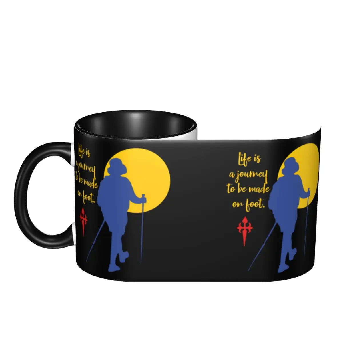 Buen Camino De Santiago Coffee Mug DIY Customized Way of St. James Ceramic Tea Milk Mug Cup view 3