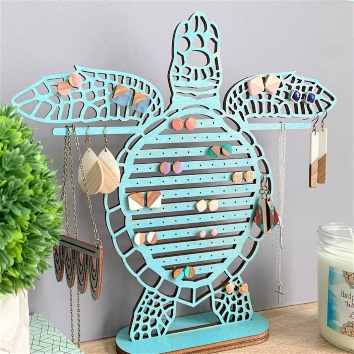 

Earring Display Organizer Sea Turtle Necklace Jewelry Organizer Earring Holder Earring Organizer Earring Holder Gift A