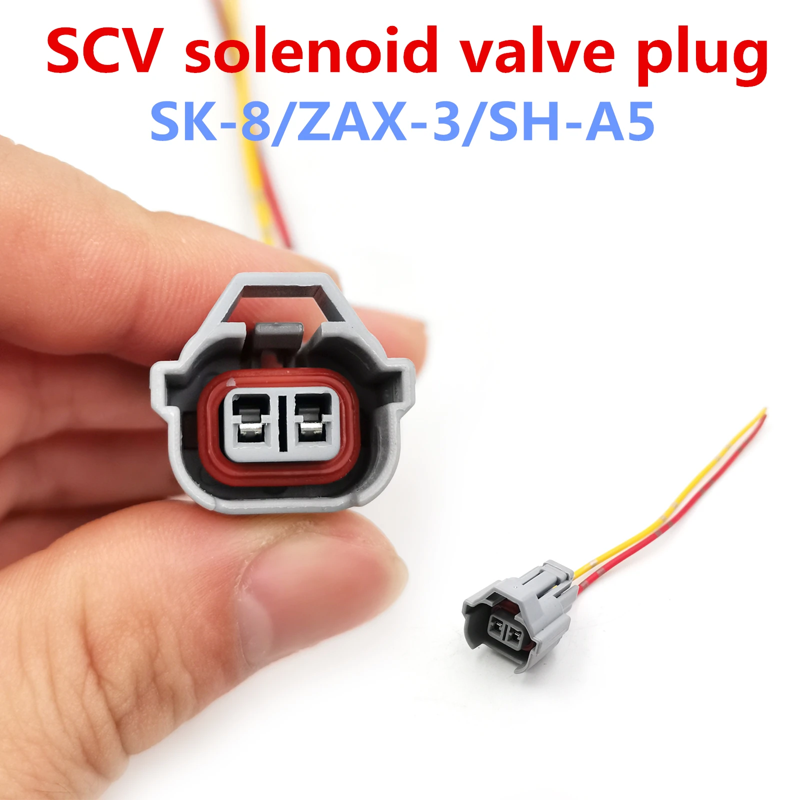 Excavator plug for KOBELCO SK200 350-8, Hitachi ZAX200-3, Sumitomo 200A5 Spark Control Valve SCV solenoid valve plug