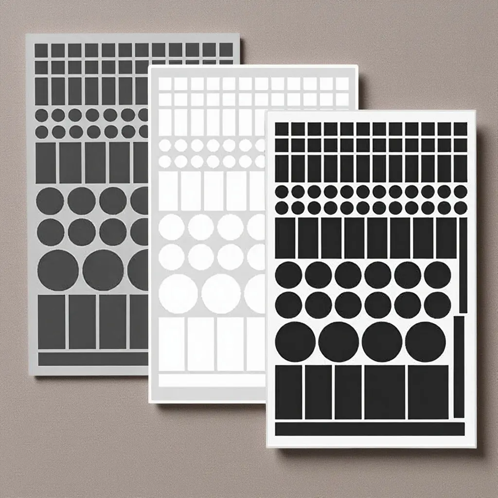3 Sheets Blackout Stickers Light Dimming Shading Stickers for Electronics LED Lights Router TV Office Home Kindergarten