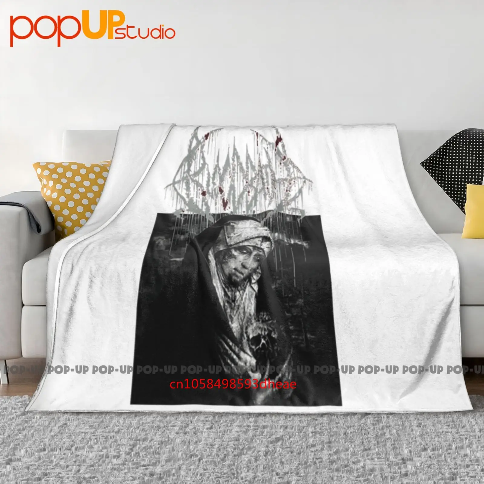 Banho de sangue - Grand Morbid Funeral Ss Entombed Dismoembro Katatonia Cobertor Ultra Macio Colcha Capa de Sofá de Inverno