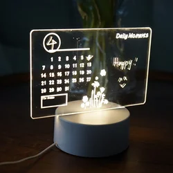 GGbingo Creative LED Message Board Night Light, USB Rechargeable Rewritable Note Board with Warm Light for Kids & Bedroom Decor