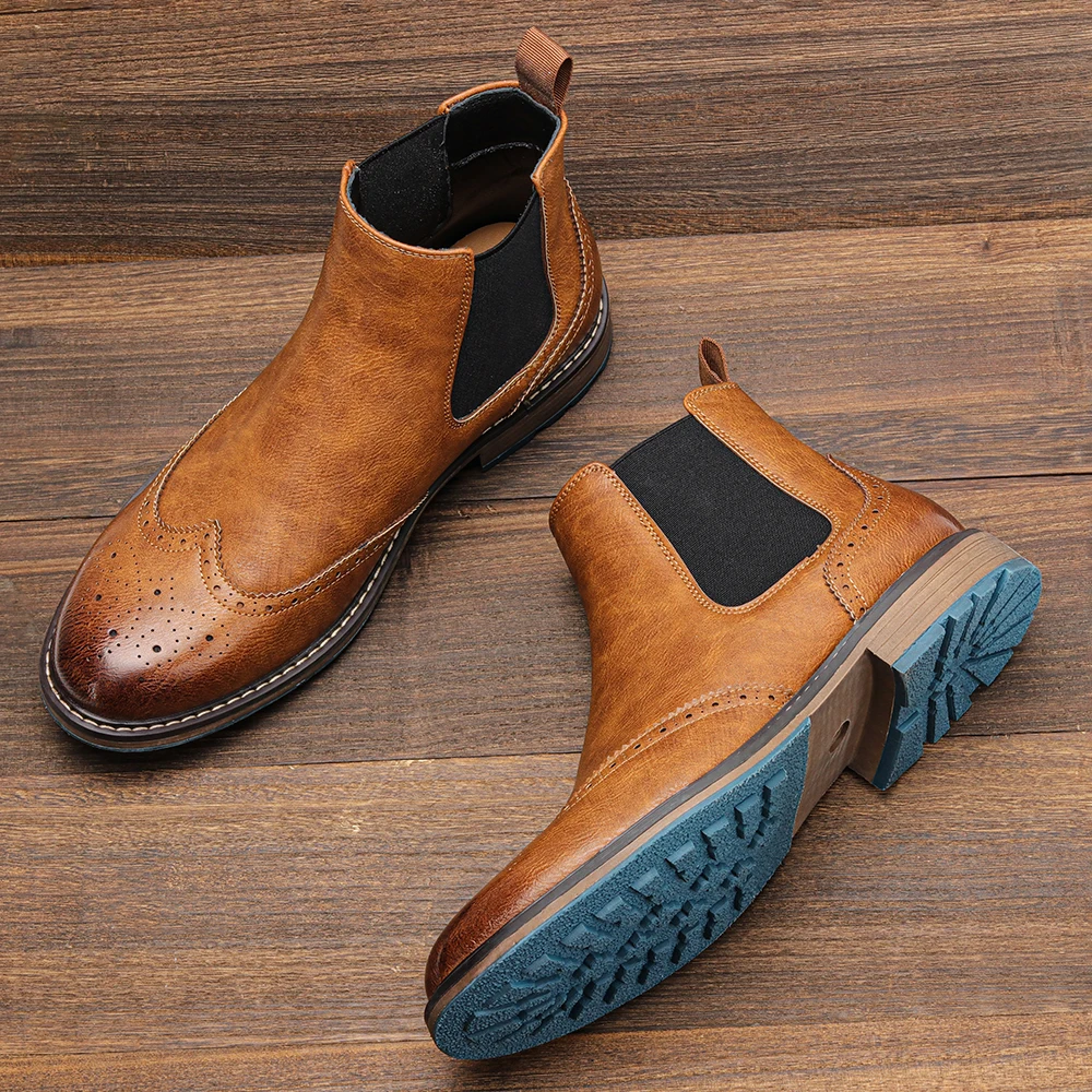 Ankle Boots Brand Retro Comfortable Casual Fashion 2026 Chelsea Boots